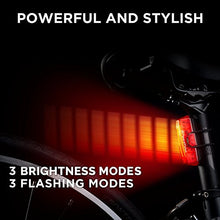 Carica l'immagine nel visualizzatore di Gallery, GuardG3X Luce Posteriore USB Ricaricabile per Bicicletta by Apace, 6 Potenti...