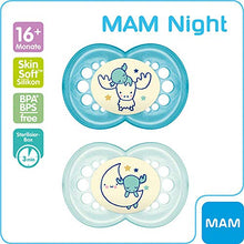 Carica l'immagine nel visualizzatore di Gallery, MAM Day &amp; Night - Ciuccio "Skin Soft" in silicone, 16 + Mix // Set da 4 //...