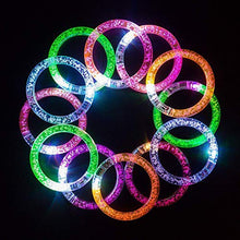 Carica l'immagine nel visualizzatore di Gallery, iwobi 12 pezzi Braccialetti Luminosi,6 Colori Fluorescenti... - Ilgrandebazar