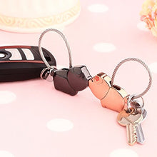 Carica l'immagine nel visualizzatore di Gallery, Joykey Portachiavi coppia 1 Paio con Bocca Magnetica, regalo per...