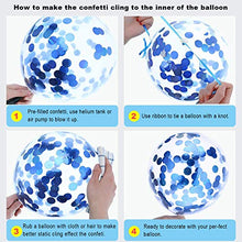 Carica l'immagine nel visualizzatore di Gallery, ZWOOS 70 Pezzi Palloncini Blu, Elio Compleanno Blu