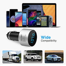 Carica l'immagine nel visualizzatore di Gallery, TECKNET Bluetooth FM Transmitter, Wireless Trasmettitore Radio con Argento