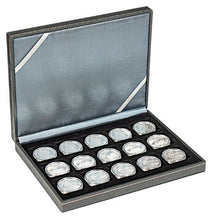 Carica l'immagine nel visualizzatore di Gallery, Lindner 2363-15 NERA Coin Case XM with 15 square compartments for coins or... - Ilgrandebazar