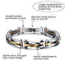 Carica l'immagine nel visualizzatore di Gallery, OIDEA Bracciale Braccialetto per Uomo Catena in Acciaio Inox... - Ilgrandebazar