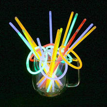 Carica l'immagine nel visualizzatore di Gallery, Vicloon Luminose per Party, 100 Pezzi Braccialetti Luminosi con Glow2