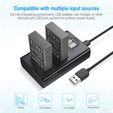 Carica l'immagine nel visualizzatore di Gallery, Powerextra - Set di 2 batterie sostitutive BLS-50 e caricabatterie doppio...