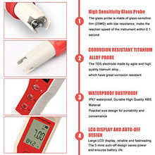 Carica l'immagine nel visualizzatore di Gallery, PH Meter digitale con ATC,4 in 1 TDS EC Temp - 0,01 Risoluzione 0-14pH 02