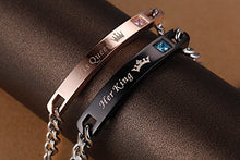 Carica l'immagine nel visualizzatore di Gallery, His Queen Her King Set Coppia Bracciali per Lui e Lei - Ilgrandebazar