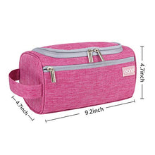 Carica l'immagine nel visualizzatore di Gallery, Eono by Amazon - Beauty Case da Viaggio Appendibile Borsa per Toilette Fucsia