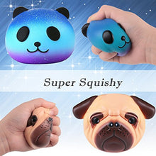 Carica l'immagine nel visualizzatore di Gallery, Jumbo Squishies Pack 2 Confezione - ( Panda E Pug Cane), Lento Aumento... - Ilgrandebazar