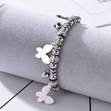Carica l'immagine nel visualizzatore di Gallery, Braccialetti Pop-corn per le donne, Bracciale con ciondolo Charm #5 Farfalla - Ilgrandebazar