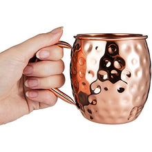 Carica l'immagine nel visualizzatore di Gallery, Bicchieri di rame Moscow Mule Include 4 bicchieri, 4 sottobicchieri, 4... - Ilgrandebazar