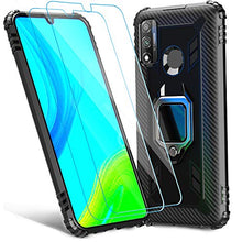Carica l'immagine nel visualizzatore di Gallery, IMBZBK Compatibile con Cover Huawei P Smart 2020,【2 Pezzi】 Vetro Nero