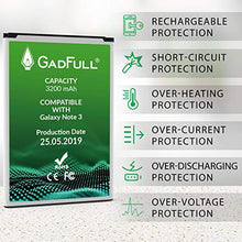 Carica l'immagine nel visualizzatore di Gallery, GadFull Batteria compatibile con Samsung Galaxy Note 3 | 2019 Data di... - Ilgrandebazar