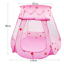 Carica l'immagine nel visualizzatore di Gallery, LEADSTAR Tenda da Gioco per Bambini Principessa Pop Up Pieghevole Rosa