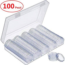 Carica l'immagine nel visualizzatore di Gallery, Chriffer 100 PCS Scatola per Monete Capsule di Custodie bianco - Ilgrandebazar
