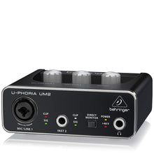 Carica l'immagine nel visualizzatore di Gallery, Behringer U-PHORIA UM2  2 x 2 interfacce audio USB 2.0 Nero - Ilgrandebazar