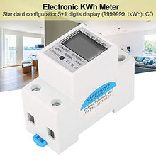 Carica l'immagine nel visualizzatore di Gallery, KWh Din Rail Meter - 220V 5 (80) A Digital monofase 2 fili 2P DIN-Rail... - Ilgrandebazar
