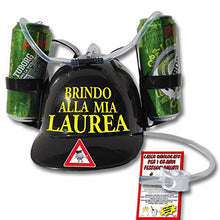 Carica l'immagine nel visualizzatore di Gallery, Bombo Casco Porta lattine per Festeggiare la Laurea - Ilgrandebazar