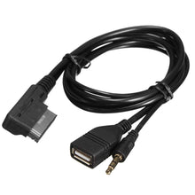 Carica l'immagine nel visualizzatore di Gallery, Qiilu Cavo Musica AMI MMI MDI Interfaccia Caricatore USB 3.5 mm, default
