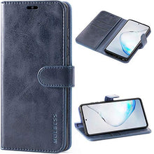 Carica l'immagine nel visualizzatore di Gallery, Mulbess Cover per Samsung Galaxy Note 10 Lite, Custodia Pelle con Navy Blu