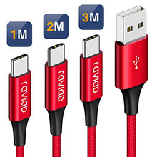 Carica l'immagine nel visualizzatore di Gallery, RAVIAD Cavo USB [3Pezzi, 1m 2m 3m] Nylon Type C di Ricarica 3Pezzi - Ilgrandebazar