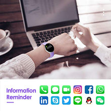 Carica l'immagine nel visualizzatore di Gallery, Smartwatch Impermeabile Donna, GOKOO Orologio Intelligente Donna Viola - Ilgrandebazar