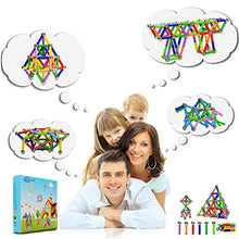 Carica l'immagine nel visualizzatore di Gallery, McDou Bastoncini magnetici, magnetici e Sfere 140PCS, Bastoncini... - Ilgrandebazar