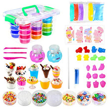 Carica l'immagine nel visualizzatore di Gallery, Ucradle Slime Kit (75 Pezzi) - con 24 Colori di melma Cristallo, Super... - Ilgrandebazar