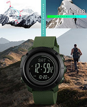 Carica l'immagine nel visualizzatore di Gallery, Orologio digitale da uomo con bussola, contapassi, barometro, altimetro,... - Ilgrandebazar