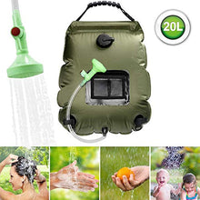 Carica l'immagine nel visualizzatore di Gallery, ASANMU Doccia Solare Campeggio, 20L Borsa da Campeggio Verde