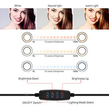 Carica l'immagine nel visualizzatore di Gallery, Luce ad Anello Dimmerabile, Andoer 6 pollici LED Ring Light dimmerabile USB...