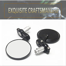 Carica l'immagine nel visualizzatore di Gallery, KKmoon 22mm Black Motorcycle Round 7/8"Bar End Rearview Side Specchi per... - Ilgrandebazar