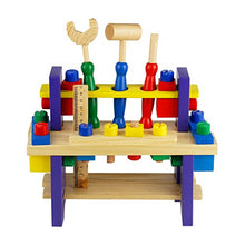 Carica l'immagine nel visualizzatore di Gallery, Nuheby Kit Attrezzi per Bambini 42 PCS Cassetta in Legno da Lavoro...