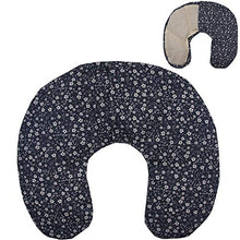 Carica l'immagine nel visualizzatore di Gallery, Cuscino termico cervicale con noccioli di ciliegia"Fiori - blu" 36 x 32 cm -... - Ilgrandebazar