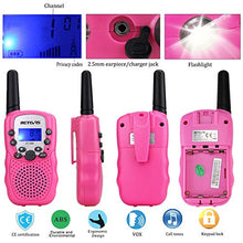 Carica l'immagine nel visualizzatore di Gallery, Retevis RT388 Walkie Talkie Bambini Ricaricabili 8 Canali PMR446 Rosa