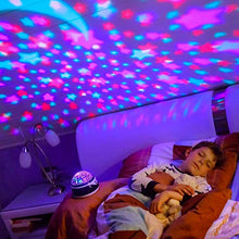 Carica l'immagine nel visualizzatore di Gallery, Shayson Lampada Proiettore Stelle Luce Notturna LED di...