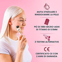 Carica l'immagine nel visualizzatore di Gallery, DERMAROLLER 3 in 1 – Micro aghi da 0.5mm per Viso e Corpo – 3 Derma Roller - Ilgrandebazar