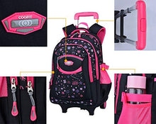 Carica l'immagine nel visualizzatore di Gallery, Zaino Trolley,COOFIT Zaini Scuola Trolley Elementare Borsa Con Ruote...