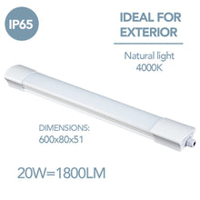 Carica l'immagine nel visualizzatore di Gallery, Electraline 65060 Barra Luminosa LED da Esterno, Plafoniera Bianco - Ilgrandebazar