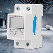 Carica l'immagine nel visualizzatore di Gallery, KWh Din Rail Meter - 220V 5 (80) A Digital monofase 2 fili 2P DIN-Rail... - Ilgrandebazar