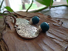 Carica l'immagine nel visualizzatore di Gallery, ✿ SEMI DI ASAI TURCHESE BOHO ETHNO MANDALA ✿ orecchini esotici - regalo...