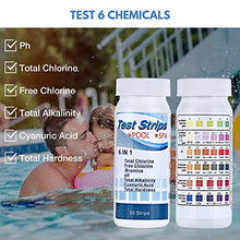 Carica l'immagine nel visualizzatore di Gallery, FORMIZON 6 in 1 Piscina Test Strisce, 100 Strisce per Piscina, Pool di...
