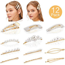Carica l'immagine nel visualizzatore di Gallery, Perla Clip di Capelli -12 PZ capelli Forcine Per Clip-1 - Ilgrandebazar