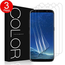 Carica l'immagine nel visualizzatore di Gallery, G-Color Pellicola Galaxy S8, [3 Pezzi] Trasparente in TPU... - Ilgrandebazar