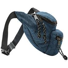 Carica l'immagine nel visualizzatore di Gallery, AmazonBasics - Marsupio a 2 tasche, 3 l, denim Denim