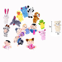 Carica l'immagine nel visualizzatore di Gallery, DMZK 16 Pezzi Marionette Dita in Velluto,Burattini a Dito con 10 Animali e 6... - Ilgrandebazar