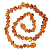 Carica l'immagine nel visualizzatore di Gallery, Genuine Amber Collana in ambra baltica originale, perle lucidate, colore...