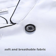Carica l'immagine nel visualizzatore di Gallery, Nanxson Giacca da Cuoco Uomo in Cotone Traspirante Cucina L, Bianca - Ilgrandebazar