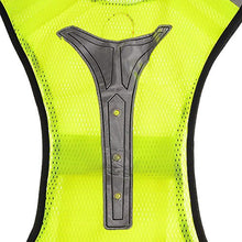 Carica l'immagine nel visualizzatore di Gallery, Gilet Giacca da Corsa Alta Visibilita LED Giubbotti Giallo Fluorescente #B - Ilgrandebazar
